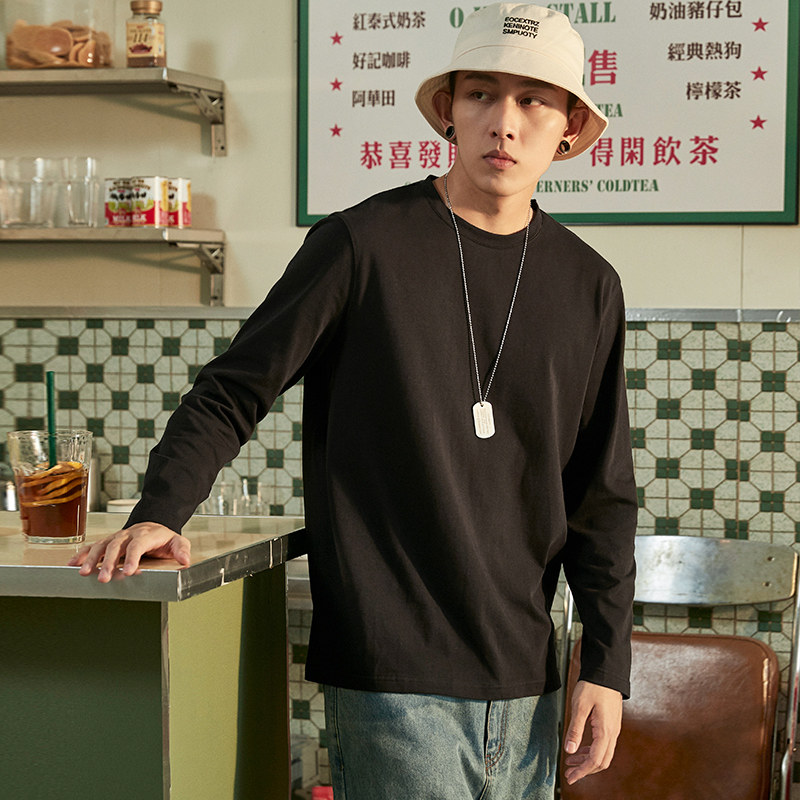 唐狮长袖t恤男士2021新款打底衫 唐狮喜之乐T恤