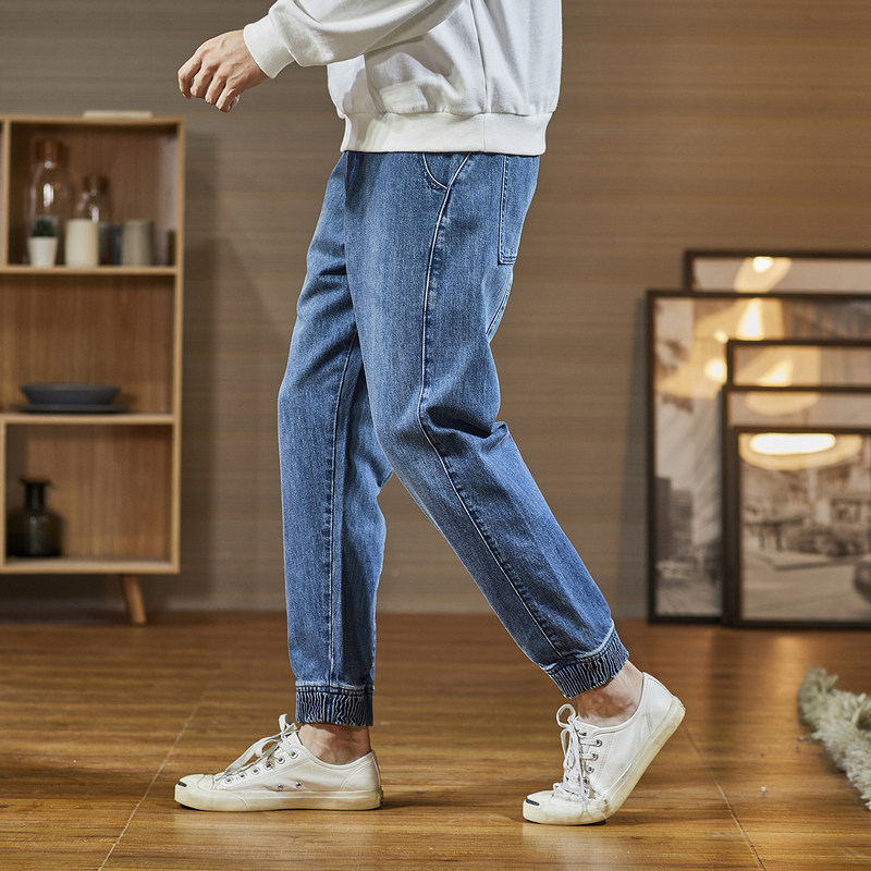 唐狮2020春秋新款宽松直筒潮牛仔裤 唐狮天悦牛仔裤