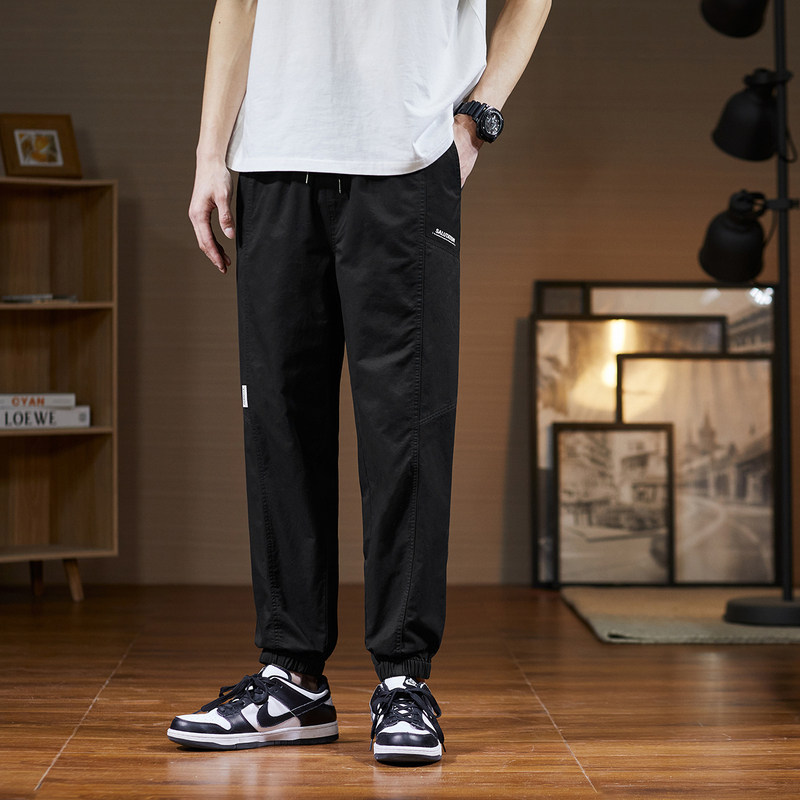 唐狮2023春秋新款束脚宽松工装裤 唐狮休闲裤