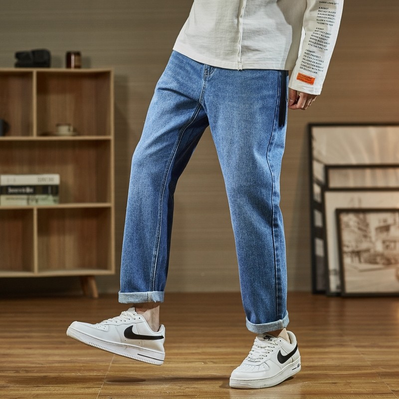 唐狮2021秋装新款男士韩版潮牛仔裤 唐狮天悦牛仔裤