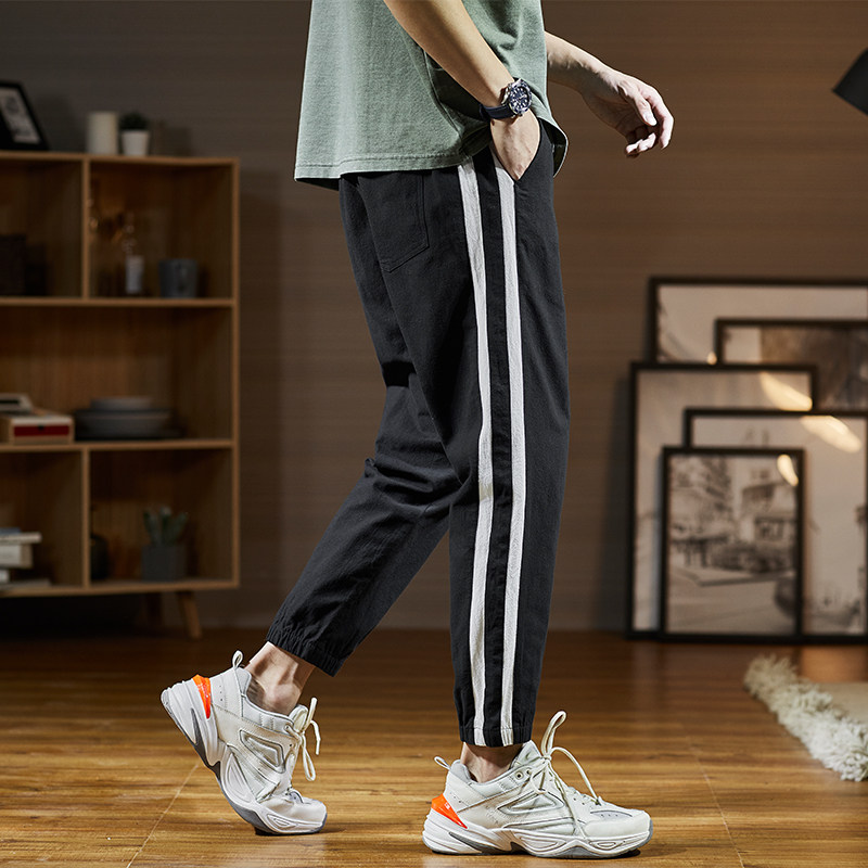 唐狮2020夏季新款宽松束脚薄运动裤 唐狮天悦休闲裤