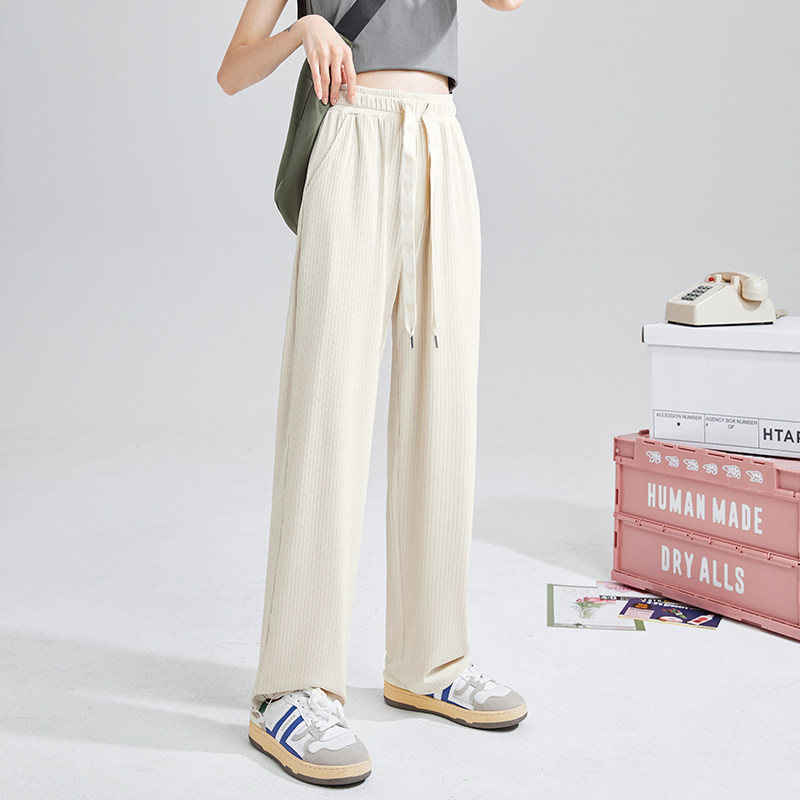 唐狮2022新款夏季冰丝阔腿裤休闲裤 唐狮休闲裤