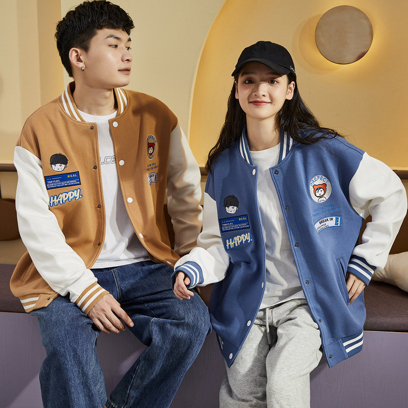 唐狮2021春秋装新款外套领夹克衫 唐狮喜之乐夹克