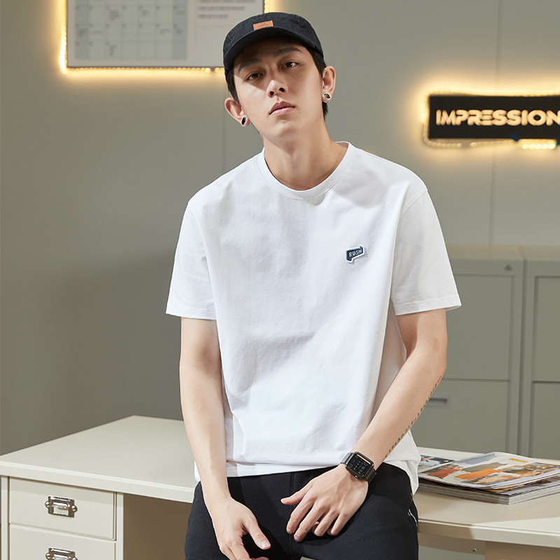 唐狮2022春夏新款短袖圆领简约t恤 唐狮喜之乐T恤