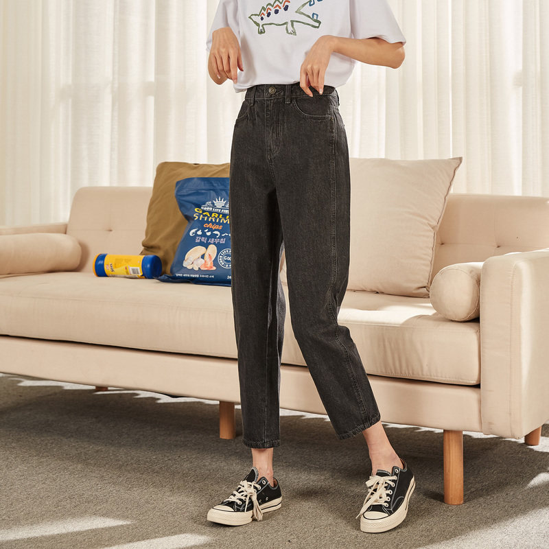 唐狮2020秋季新款直筒宽松显瘦裤子 唐狮天悦牛仔裤
