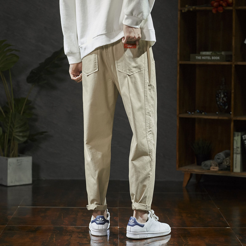 唐狮2020夏季新款男士宽松直筒裤子 唐狮喜之乐休闲裤