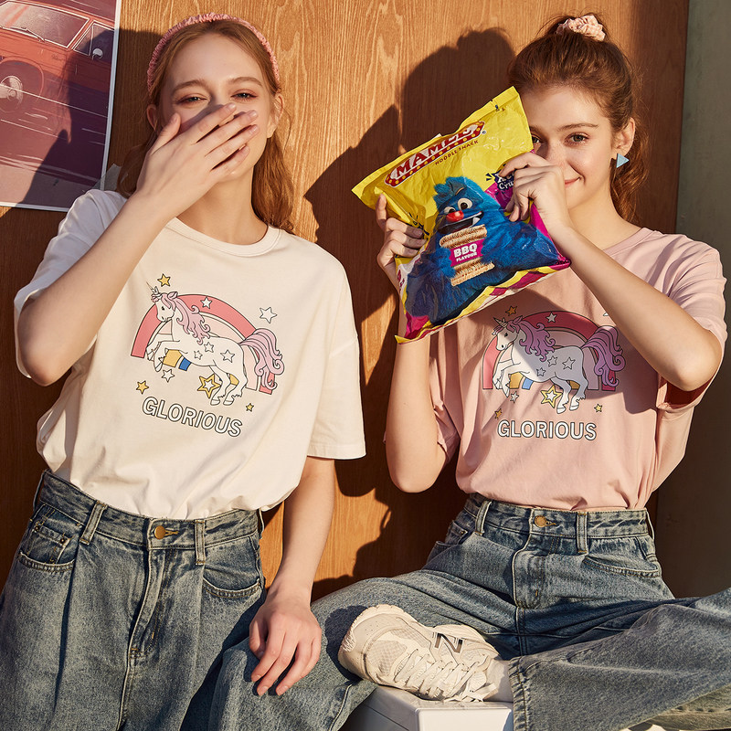 唐狮官方旗舰店2020夏季新款t恤 唐狮天悦T恤