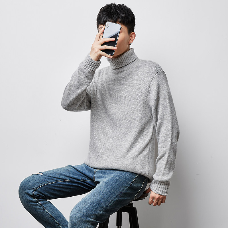 唐狮高领毛衣男2021春冬新款青少年 唐狮喜之乐针织衫/毛衣