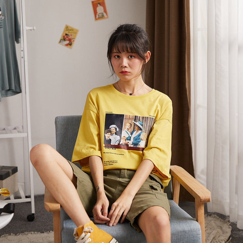 唐狮官方旗舰店夏女学生韩版t恤 唐狮福悠T恤