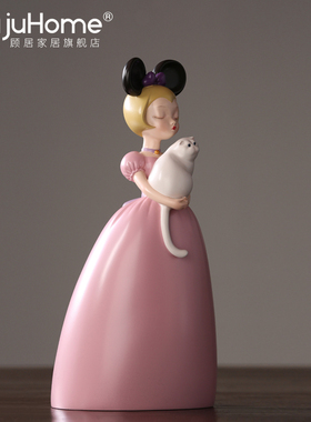 白夜童话薄云贾晓鸥艺术风摆件