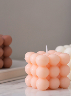 简约现代ins风魔方蜡烛网红创意摆件送礼装饰品蛋糕摄影道具