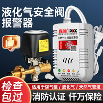 Liquefied Gas Safety Valve Alarm Gas Leak Alarm Commercial Hotel Gas Leak Automatic Alarm Device