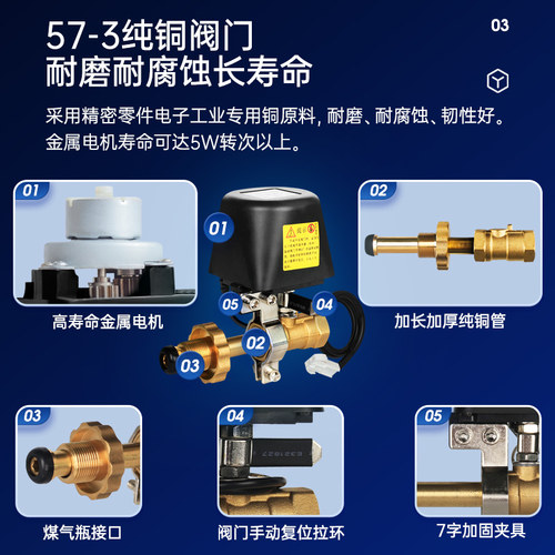 燃气安全阀煤气罐泄漏报警器自动切断阀商用饭店液化气泄露警报器 - 图3