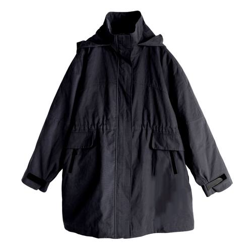 加肥加大大码女装200斤胖mm长款夹棉棉服工装可收腰宽松棉衣外套 - 图3