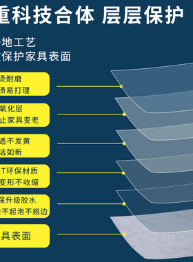 耐高温高档桌面保护膜餐桌子防烫