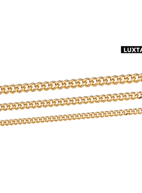 LUXTA金色小古巴链嘻哈男