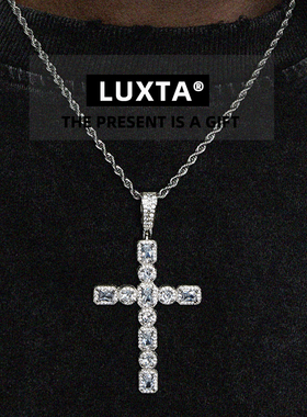 LUXTA大号十字架项链超闪