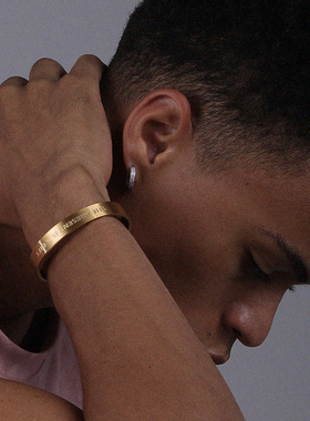 LUXTA金色手镯男嘻哈