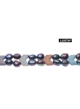 LUXTA双层珍珠项链原创