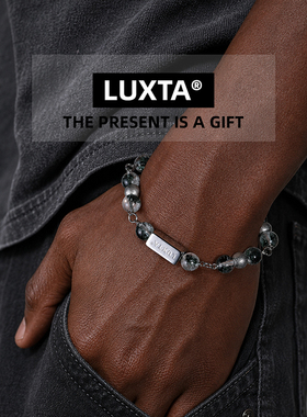 LUXTA原创绿幽灵珠嘻哈男手链