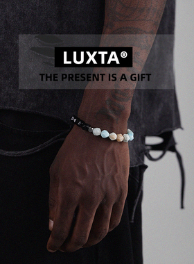 LUXTA男黑玛瑙嘻哈手链
