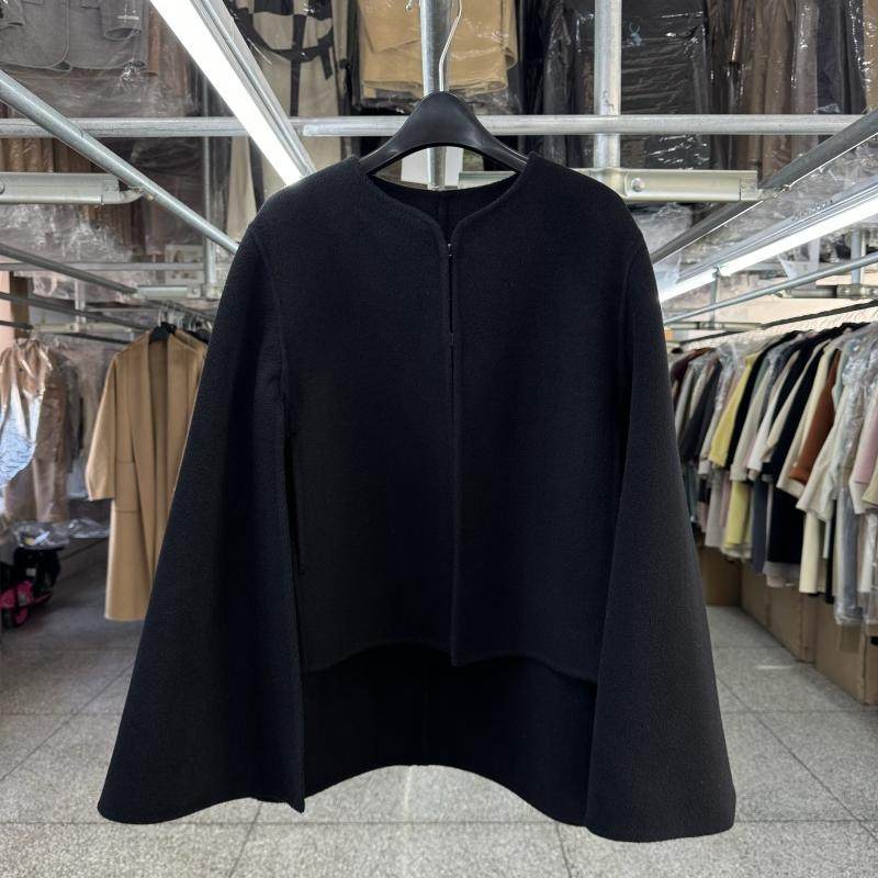 斗篷双面羊毛大衣女短款秋冬季新款韩版宽松圆领气质 A型毛呢外套,淘宝优惠券,粉丝福利购,淘宝优惠卷