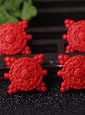 diy朱砂八卦金钱龟佛牌散珠包邮