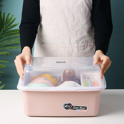 Детская обеденная тарелка, коробка для хранения, посуда, бутылочка для кормления, ящик для хранения, водостойкая пылезащитная сушилка