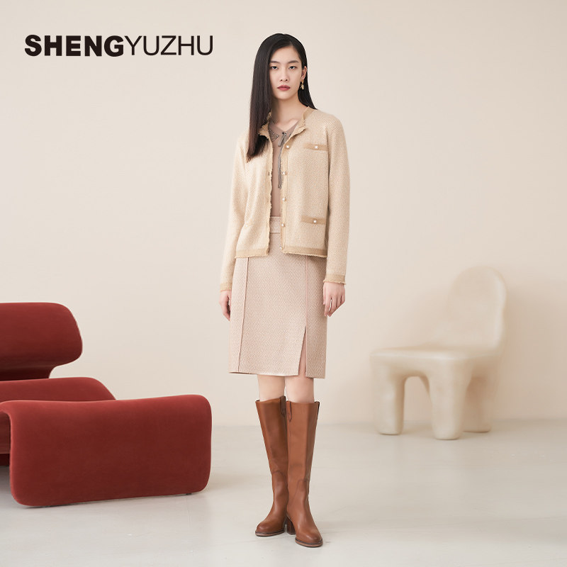 声雨竹官方旗舰店秋季新款毛针织衫女开衫长袖短款外套气质休闲,淘宝优惠券,粉丝福利购,淘宝优惠卷