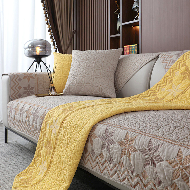 2025新款全棉沙发垫四季通用防滑坐垫子简约现代皮沙发套罩巾盖布,淘宝优惠券,粉丝福利购,淘宝优惠卷