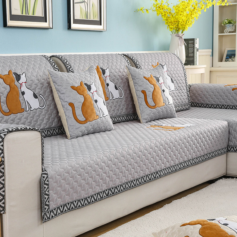 四季通用沙发垫防滑坐垫子简约现代2022新款夏季皮沙发套巾罩盖布,淘宝优惠券,粉丝福利购,淘宝优惠卷
