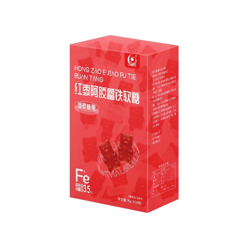 胶城富铁阿胶软糖90g含铁小熊软糖学生姨妈期孕期女性补品血铁剂