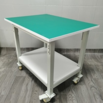 Trolley mobile bench pulley experiment maintenance bench table double layer with antistatic bench workshop operating table