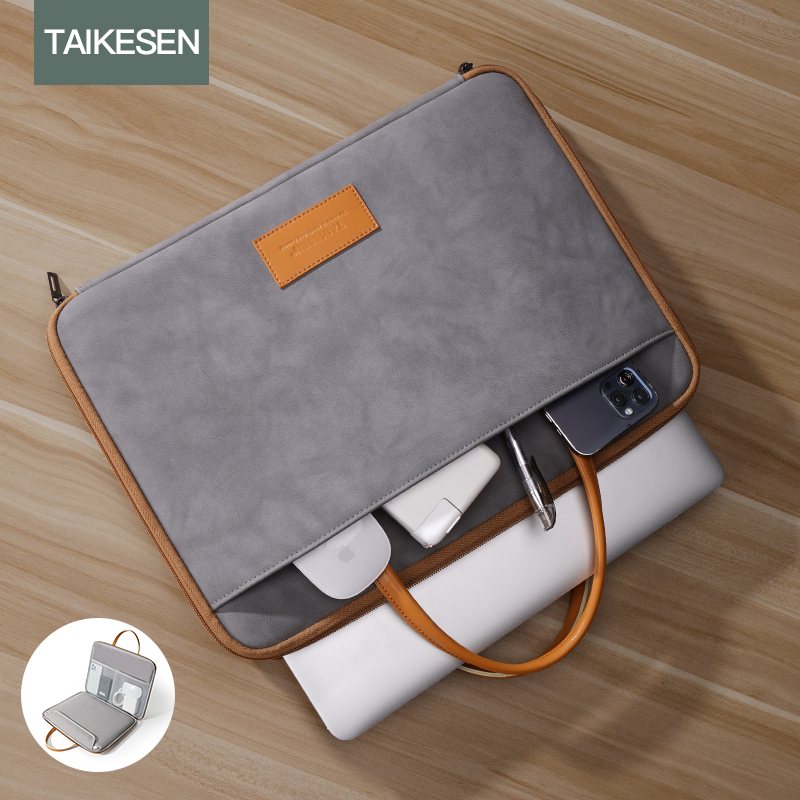 泰克森皮质手提苹果华为联想公文包 格思图数码笔记本电脑包