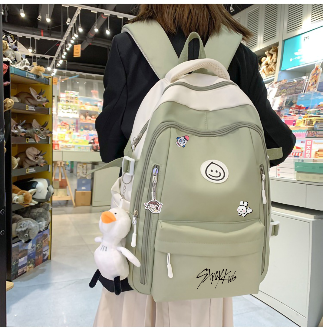 新款韩版商务双肩包 中性大容量学生书包 男女纯色牛津户外背包-阿里巴巴