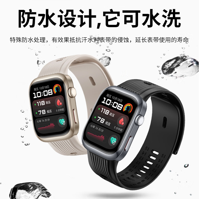 西蒙迪奥适用华为watchd2表带华为手表d2硅胶腕带watch d2血压表表带新款华为watchd替换带高端 - 图0