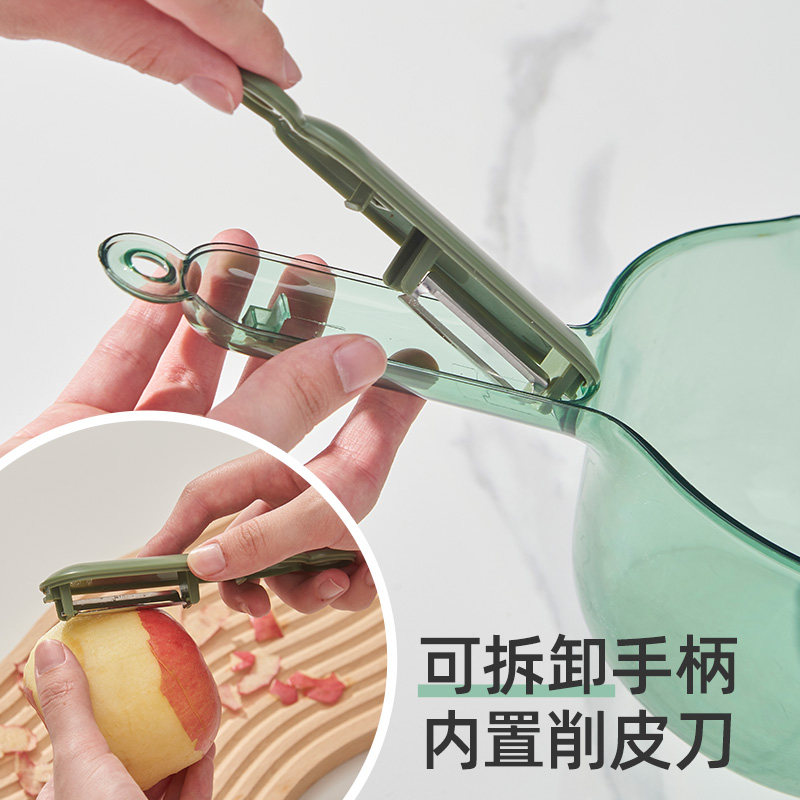 厨房淘米神器细孔洗米筛淘米盆水瓢浇菜沥水舀水勺水漂透明水舀子,淘宝优惠券,粉丝福利购,淘宝优惠卷