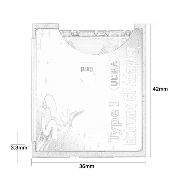 SD SDHC SDXC To CF Compact Flash Memory Card Adapter Reader - 图2