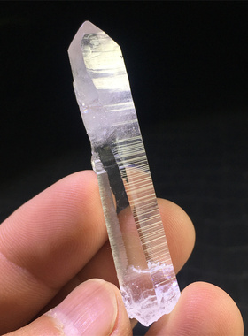 激光柱男女种子水晶标本吊坠摆件