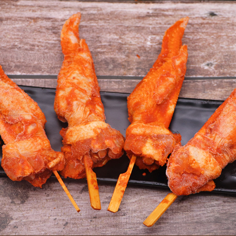 奥尔良全翅串1kg10串无双剑翅奥尔良烤翅烤鸡翅商用烧烤半成品,淘宝优惠券,粉丝福利购,淘宝优惠卷