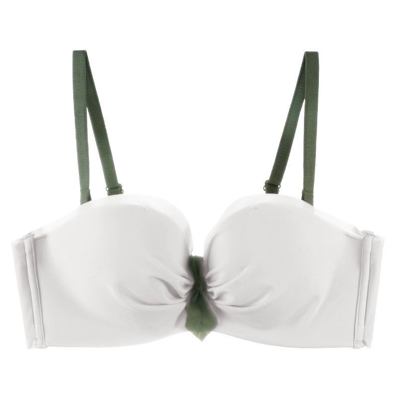 无痕女无钢圈小胸肩带防滑文胸罩 红粉女王文胸