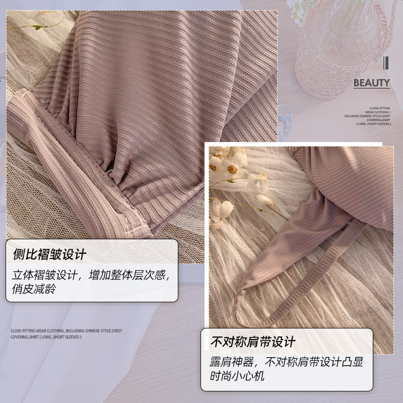 夏季无钢圈小胸聚拢bra甜美日系 红粉女王文胸