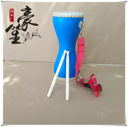 包邮12cm 14cm手拍鼓成人胸鼓牛皮鼓 广场舞健身道具鼓儿童 腰鼓 - 图1