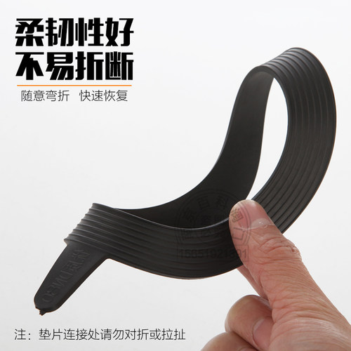 橡胶法兰垫片密封垫圈 圆形无孔防水垫阀门管道 优质胶皮垫 DN50 - 图1