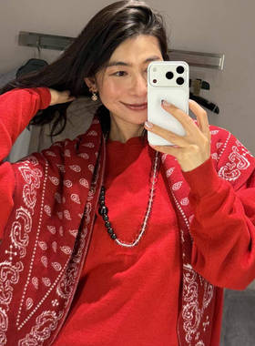 sasa同款手工串珠水晶项链长款百搭简约高级感毛衣链