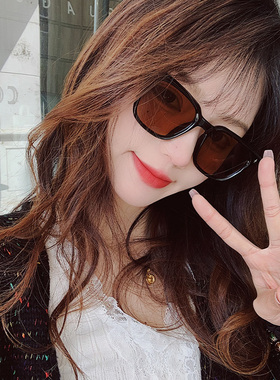 周给给方形男女防晒墨镜太阳眼镜