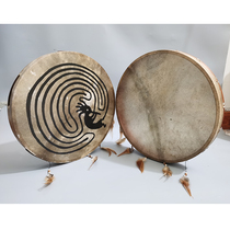 indian box drum music therapy meditation beasts drum bull leather sheepskin Shaman anise hand drum delivered drum kit drumstick