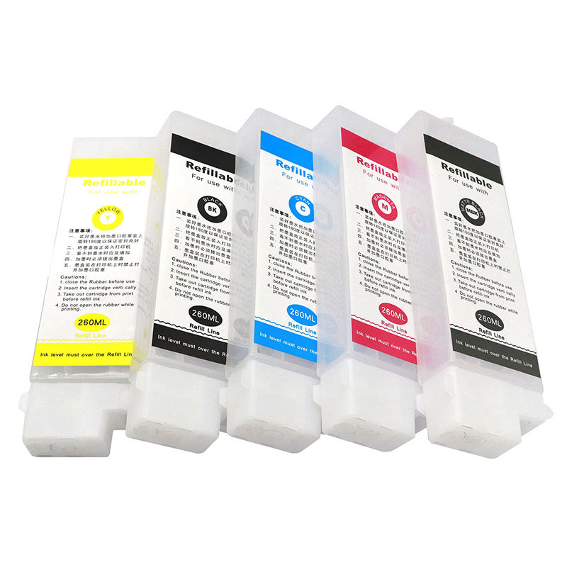 Compatible with Canon iPF6350 6300 6000S 6300S 6100 easy-to-fill ink cartridges with ink supply cartridges