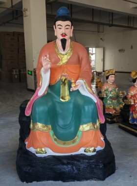 药王菩萨1米6蓝衣药王十大药王玻璃钢摆件药王孙思邈88公分神像
