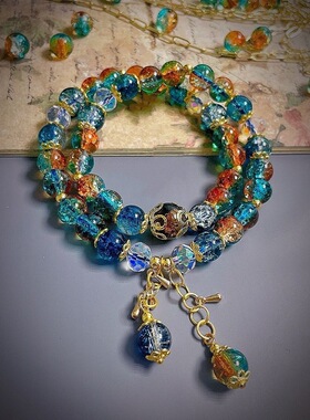 小红书复古敦煌手链女飞天双圈手串异域风新中式国风流苏超仙配饰